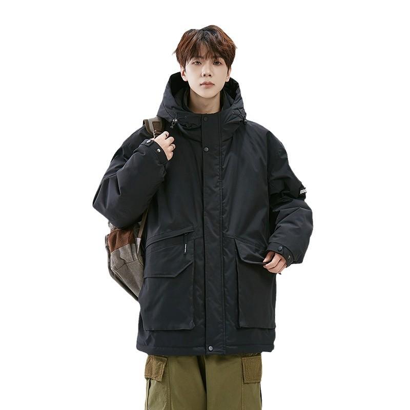 Winter New Outdoor down Jacket Men's New National Standard 90 White Duck down Hooded Jacket Men's Warm and Loose plus Size Factory 4