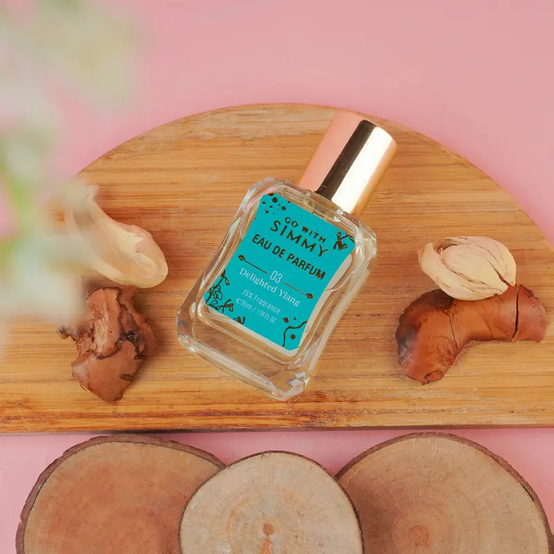 GO WITH SIMMY Eau De Parfum 03 Delighted Ylang 35ml Parfum Pria/Wanita Wangi Tahan Lama Parfum 15% Fragrance 4