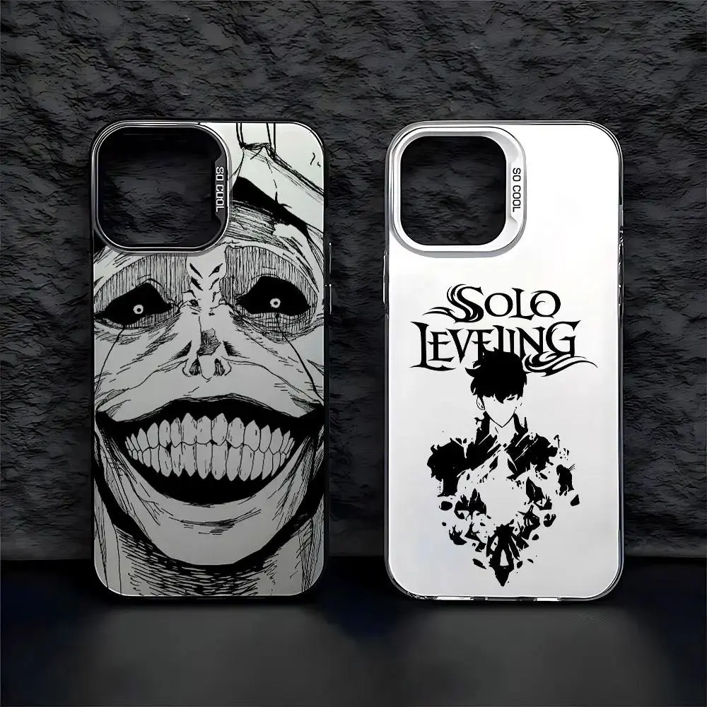 Ốp Điện Thoại Anime Solos Levelings, Dành Cho iPhone 16, 15, 14, 13, 12, 11, Pro Max, X, XR, XSMAX, 8, 7 Plus, Ốp Lưng Chống Sốc Lì Kẹo Ngọt