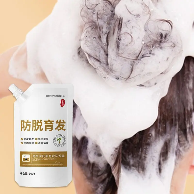 300g Ekstrak Tumbuhan Alami Anti Rambut Rontok Sampo Kontrol Minyak Perbaikan Akar Rambut Rusak Perawatan Rambut Perawatan Rambut Pria Shampo Shampoo Conditioner Haircare Ketombe 1
