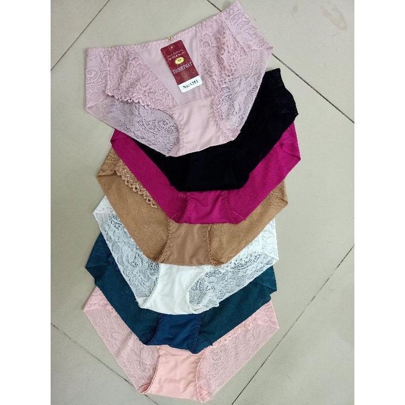 ( Combo 5) Quần lót thịnh phát, thun lạnh phối ren, hàng Việt Nam cao cấp