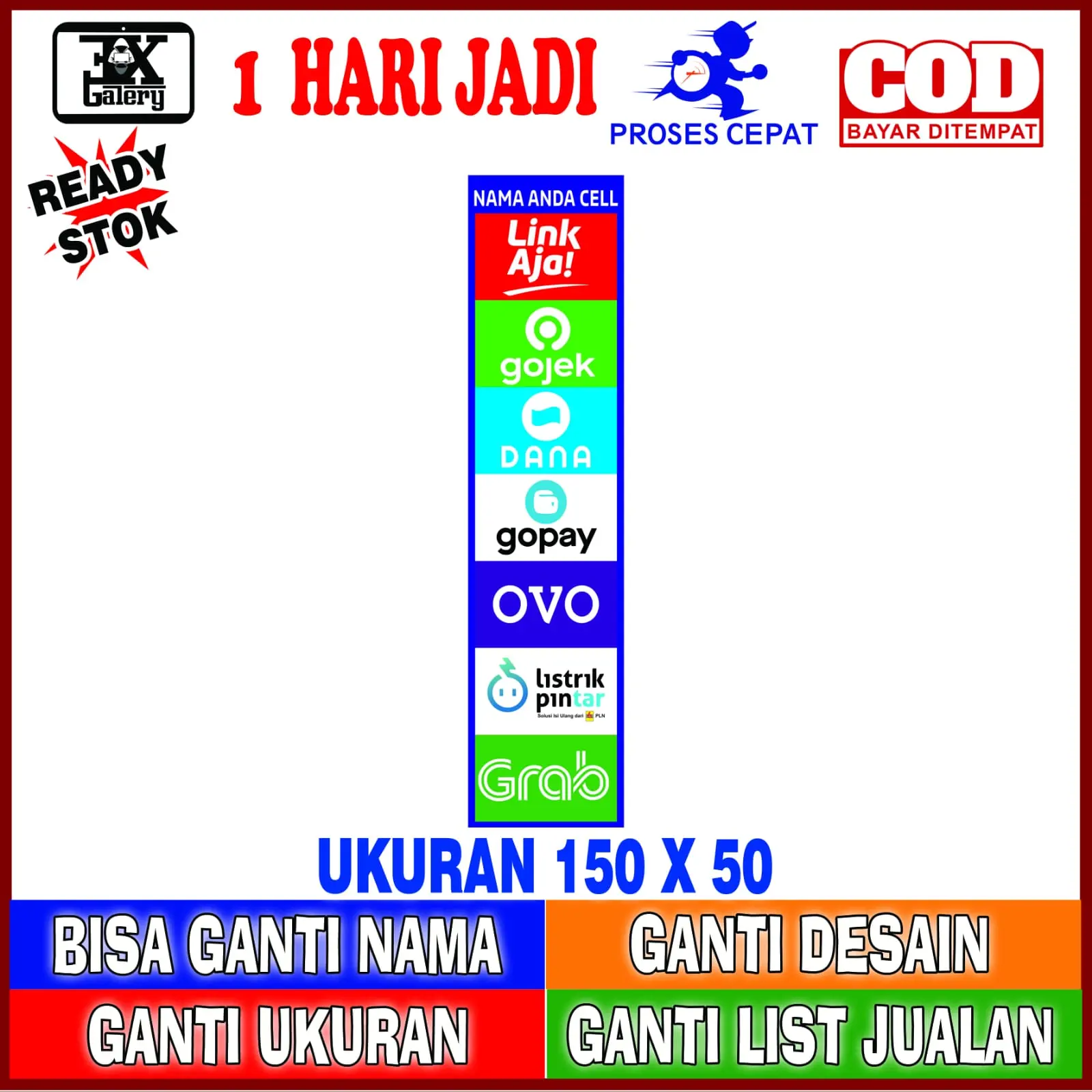 (TERMURAH) SPANDUK BANNER KONTER, TOP UP GAME, SPANDUK GAME, BANNER GAME, BANNER SERVICE HP, SPANDUK SERVICE HP, TERMURAH PAKET HEMAT, bisa ganti nama, tulisan dll...  Buruan keep :)