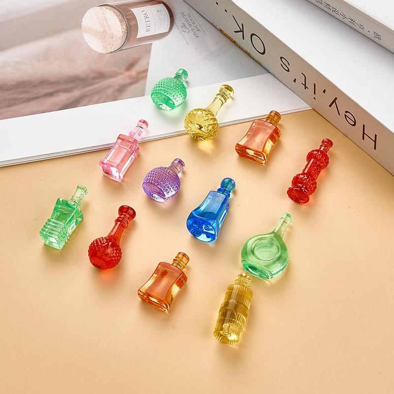 Mini Simulated Wine Bottle Decoration, 50pcs/set DIY Handmade Ornament, Creative Craft Art, Home Decor for Living Room, Bar, Coffee Shop 2
