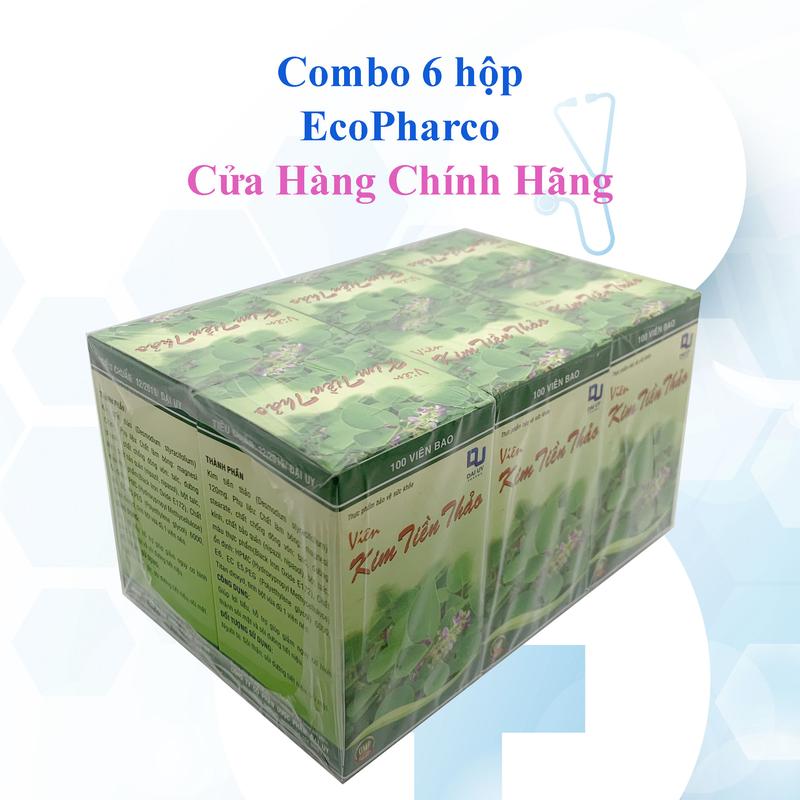  Combo 6 lọ - Viên KIM TIỀN THẢO - Giúp lợi tiểu hỗ trợ giảm nguy cơ hình thành sỏi mật và sỏi đường tiết niệu  - lọ 100 viên 