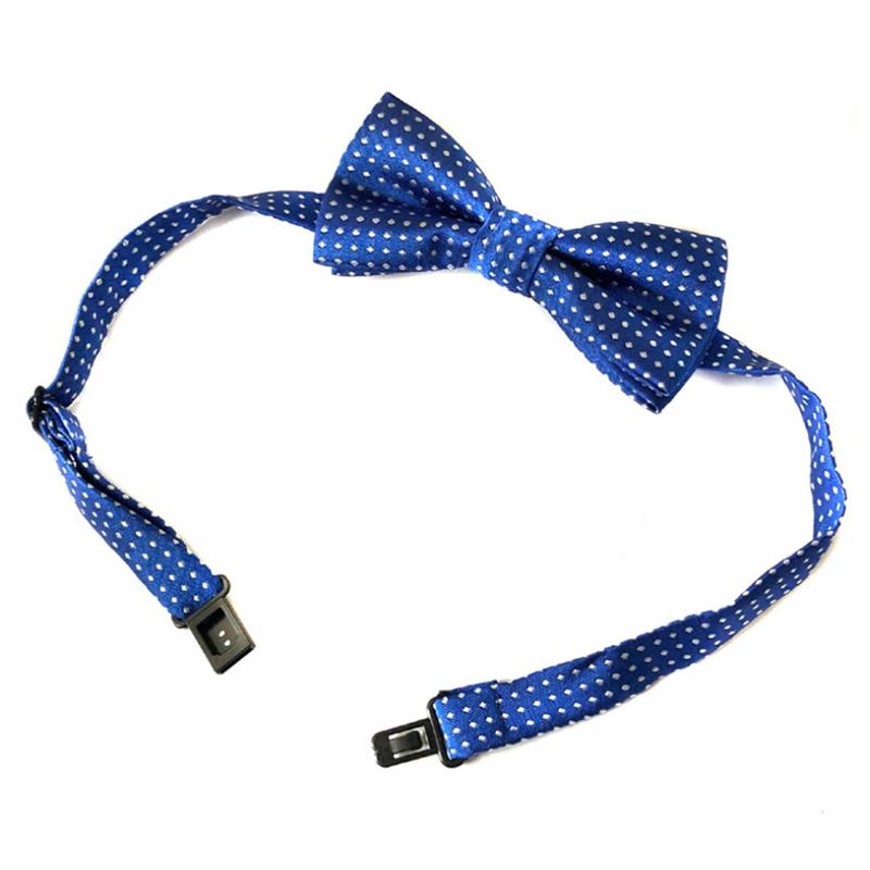Product Introduction of Children Fashion Formal Polyester Bow Tie Kid Classical Dot Bowties Colorful Butterfly Wedding Party Pet Bowtie Tuxedo Baby Ties 9