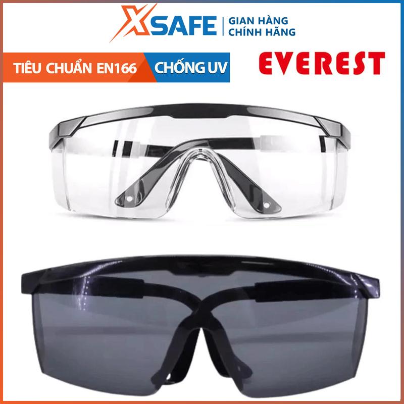 [ Mua 2 giảm 5% ] Kính bảo hộ Everest EV105 kính chống bụi, chống tia UV, hạn chế trầy xước, đọng sương. Mắt kính trong suốt, bảo vệ mắt lao động, đi xe
