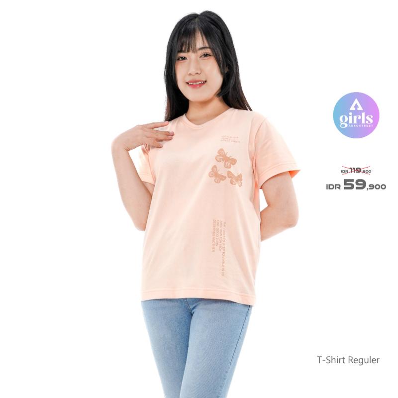 Aerostreet T Shirt Virtue Peach Woman Kaos T Shirt 1B000 0