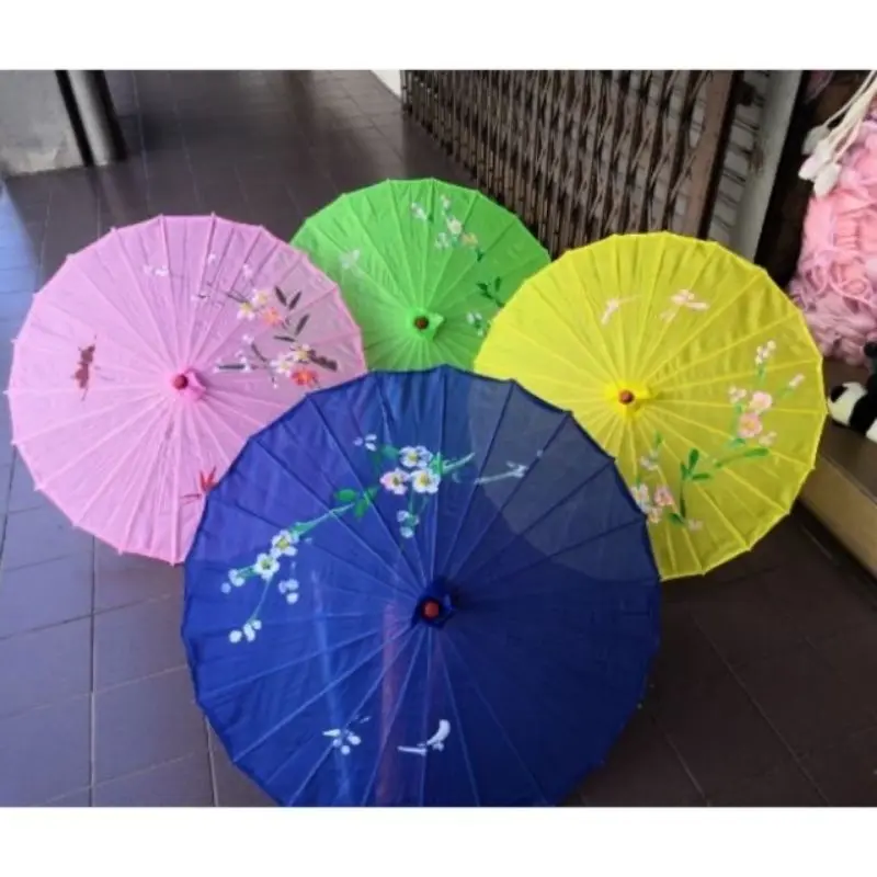 READY STOCK  Payung Cina Payung Nyonya Payung Perkahwinan Bunga Burung Tradisional Persembahan