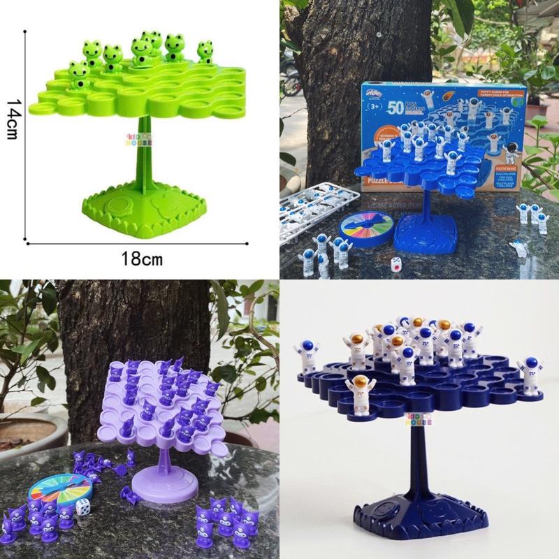 Bộ đồ chơi board game kuromi cân bằng, phi hành gia cân bằng 48-50  con, trò chơi 50 ếch cân bằng vui nhộn cho bé
