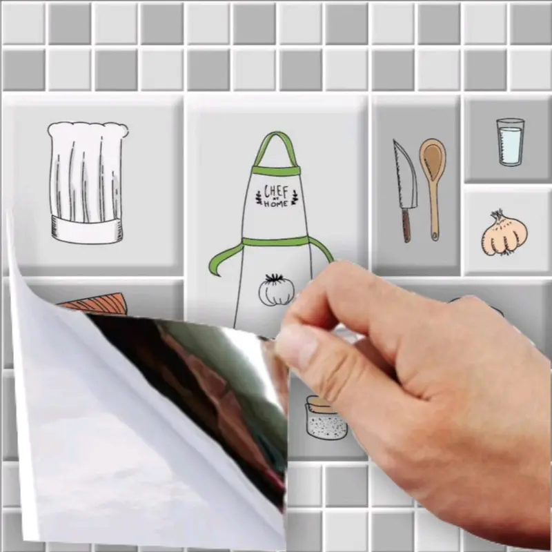 STICKER DAPUR BAHAN ALUMINIUM FOIL ANTI MINYAK DAN TAHAN UAP PANAS KOMPOR Tahan air 2