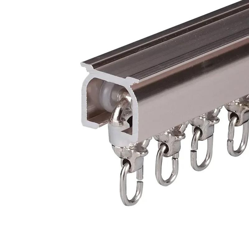 Product Introduction of Con lăn theo dõi, 10 cái, mới, thẳng và cong, bánh xe rèm, phần cứng đồ Nội Thất ray, thanh rèm trang trí, ròng rọc, móc treo rèm, vòng trượt, phụ kiện đường ray rèm 14