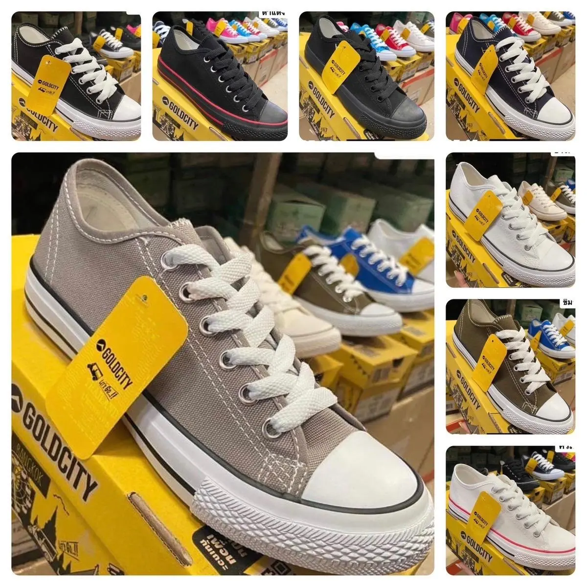2/28 Size 37ถึง47 รองเท้าผ้าใบแบบผูกเชือก ใส่ได้ทั้งชายหญิง ใส่ได้ทุกโอกาส ขนาด 37-47