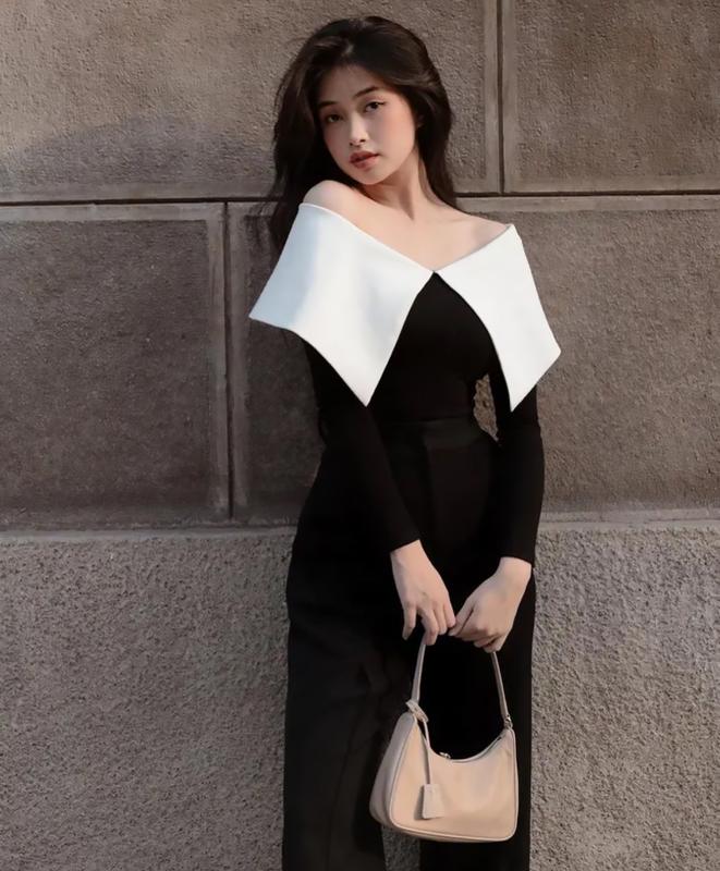 ÁO Thun DÀI TAY TRỄ VAI NỮ Women  , items đơn giản cân hết mọi outfix, size S M L ( PHIÊN BẢN TAY DÀI ) Top Tre