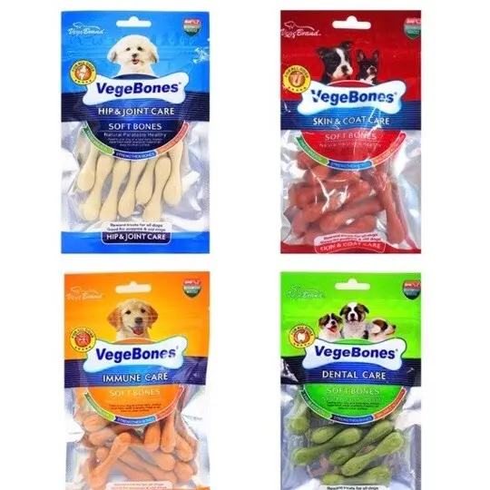 XƯƠNG THƯỞNG VEGEBONE CHO CHÓ SIÊU NGON 60GR,xương gặm sạch răng chó mèo bánh thưởng ăn vặt cho chó mèo 8