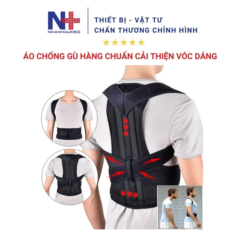 Áo Chống Gù Lưng Hàng Chuẩn Giúp Cải Thiện Vóc Dáng 0