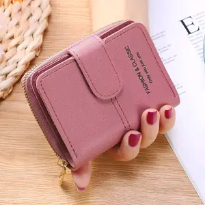 Dompet Mini Viral 2023 Terlaris Kulit PU Dompet Pendek Dompet Kartu Wanita