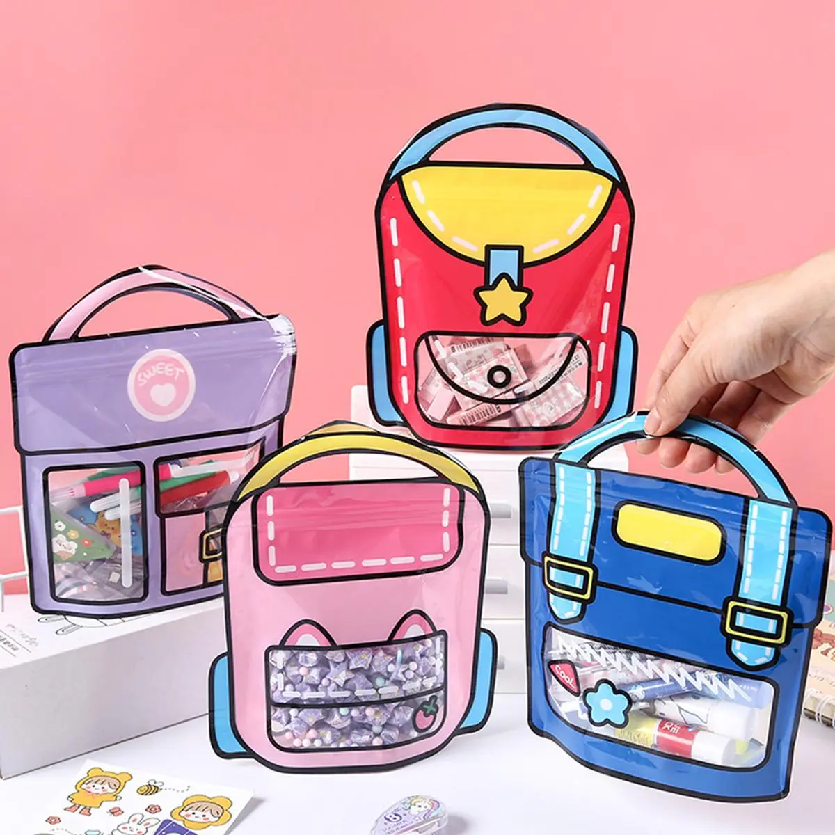 36 Pcs Reusable Party Favor Bags - Birthday, Back to School - Goodie Bags with Handles for Candy#ReusableBags #PartyGoodies #GiftBags #BacktoSchool