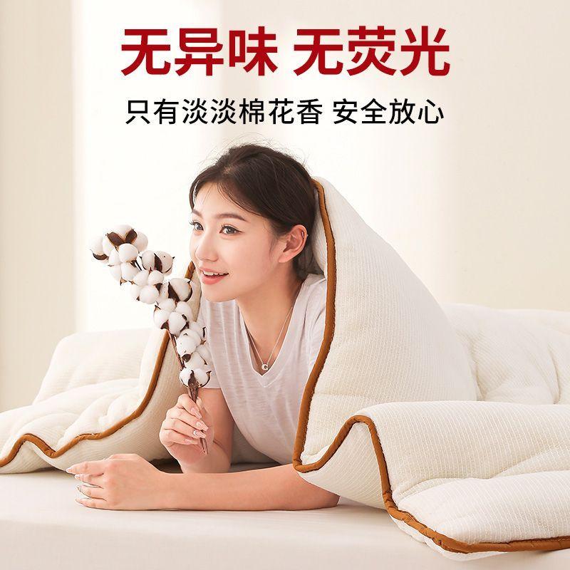 Xinjiang Cotton Long-Staple Cotton Quilt Thickened Warm Student Cotton Quilt Base Cotton Mattress Mattress Pad Cotton Core Single Double 7