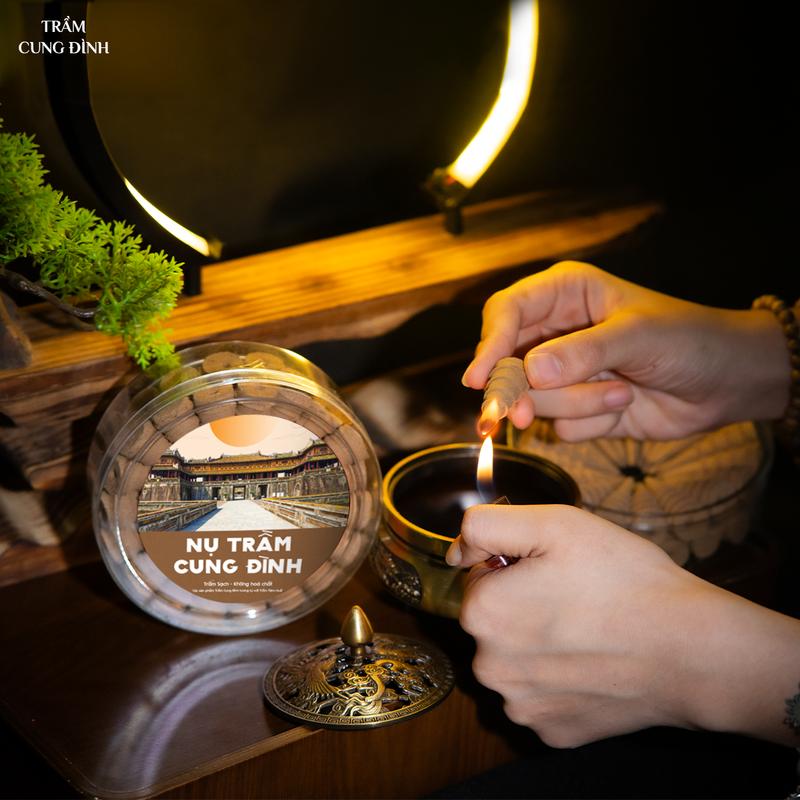 [TẶNG LƯ XÔNG] Combo 2 hộp Nụ Trầm Cung Đình, nụ trầm sạch giá tận xưởng – Hương trầm mùi thơm thanh nhẹ, dùng phòng khách, ngủ, thiền, xông nhà đem lại không gian bình yên, thư giãn