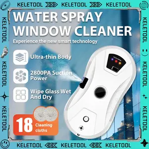 Automatic Smart Robot Window Cleaner Pembersih Jendela Robot Otomatis Sprayer Air With Auto Water Spraying Mesin Pembersih Kaca Perencanaan Kontrol Jarak Jauh Auto Water Spray Edge Cleaning