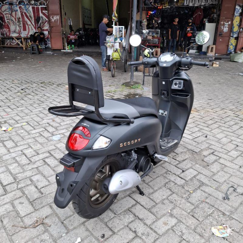 Sandaran Jok Belakang Scoopy Terbaru 2024 2025 Busa Tebal Empuk 5
