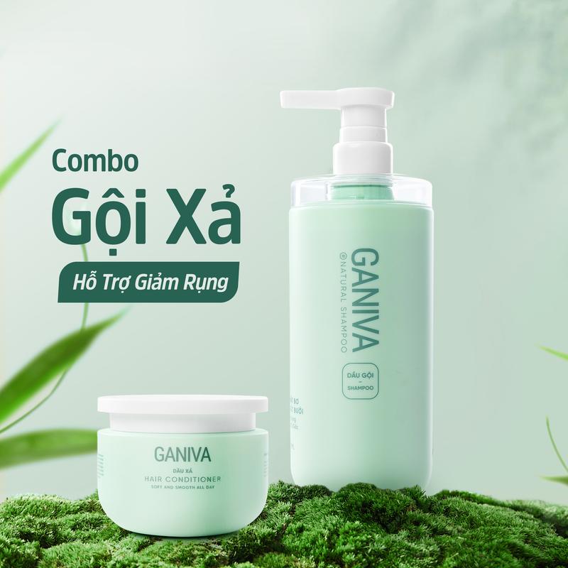 Product Introduction of Combo Dầu Gội + Dầu Xả Ganiva - Hỗ Trợ Giảm Rụng Tóc - Chăm sóc tóc giúp tóc chắc khỏe, mềm mượt 1
