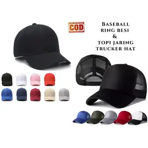 TERMURAH ! TOPI POLOS RING BESI BASEBALL PREMIUM DISTRO