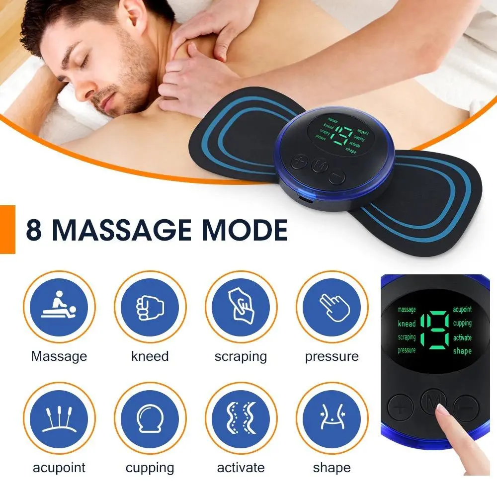 EMS Alat pijat Bukan Alat Getar Punggung - Leher - Lutut - Badan Mini massage / Alat Terapi Kupu Kupu