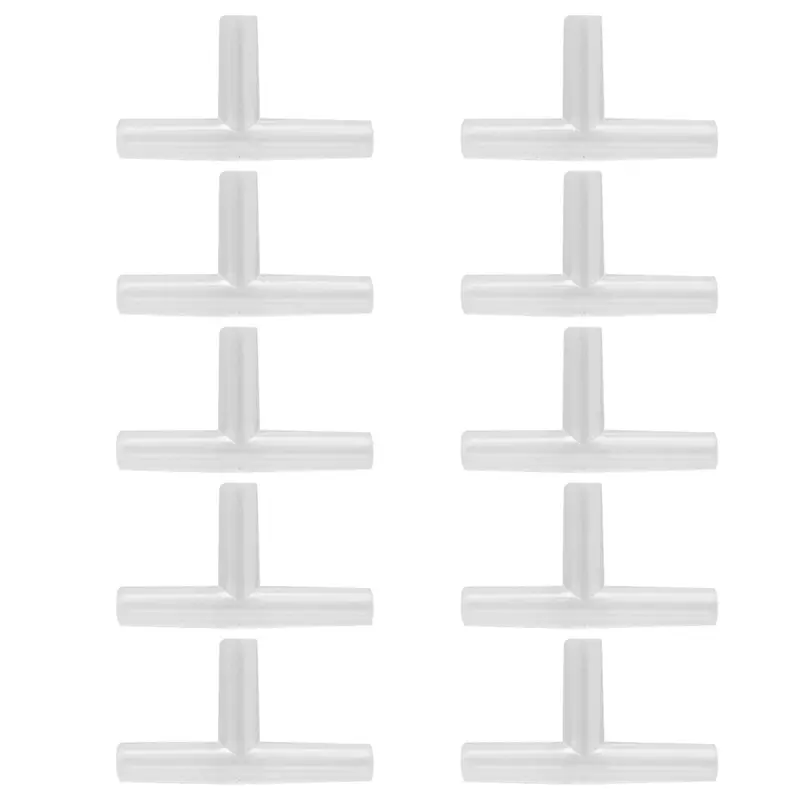 10Pcs Acrylic Control Valves Aquarium 3 Way Air Line Regulator Connector for Adjusting Fish Tanks Air Pump Gas Volume