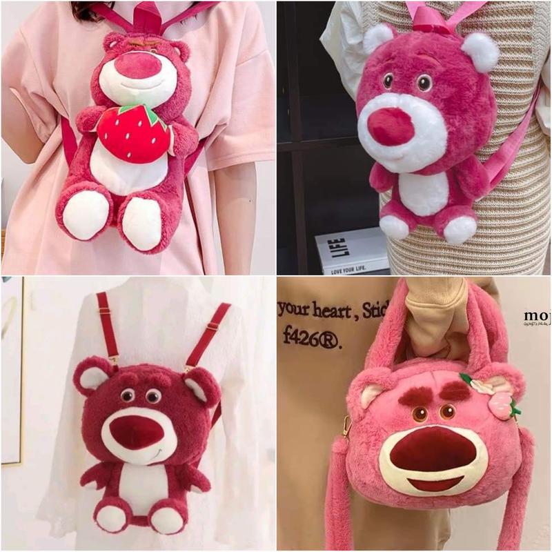 BA LÔ Gấu Đỏ LOTSO Size Bự Vừa Điện Thoại và nhiều vật dụng khác