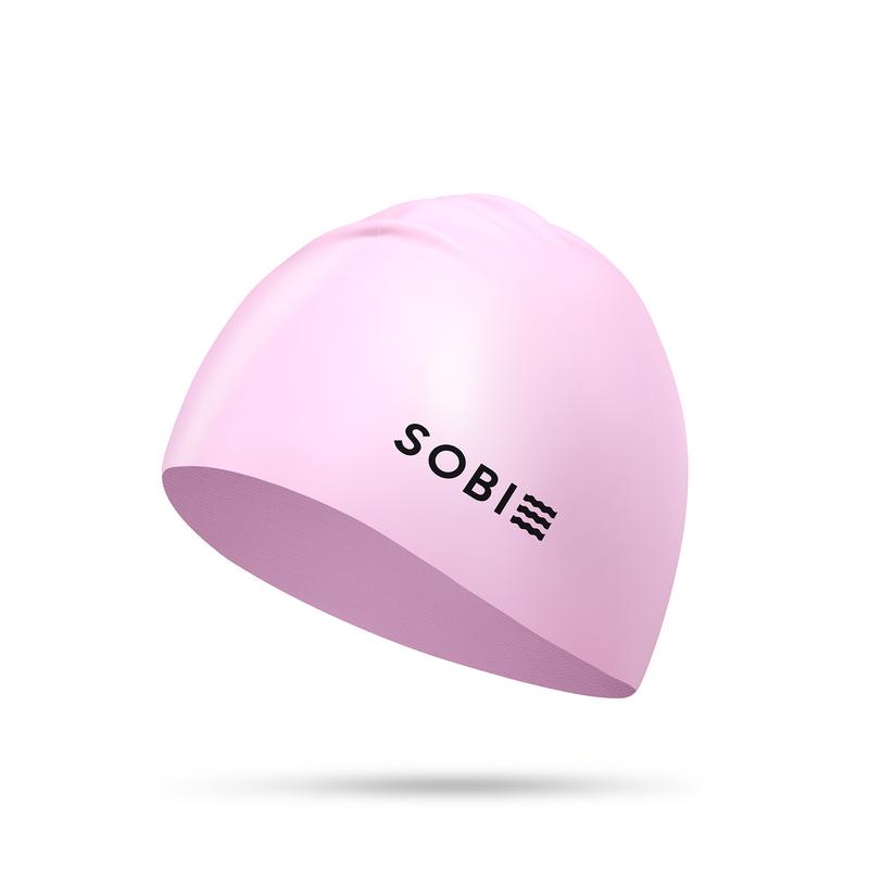 Nón bơi nữ silicon cao cấp dành cho tóc dài SOBIE Pink S19