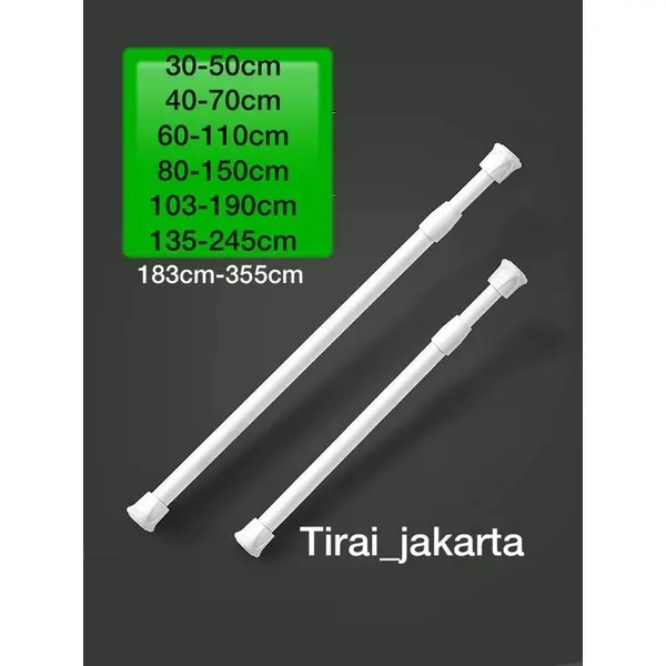PALING MURAH - TIANG FLEKSIBEL GORDEN TIANG PINTU TIANG TIRAI KAMAR MANDI TIANG KOLONG DAPUR BATANG GORDEN tiang piaa ajaib  tongkat fleksibel tongkat kolong dapur tongkat pipa ajaib tongkat kamar mandi tongkat jemuran tongkat pintu 1