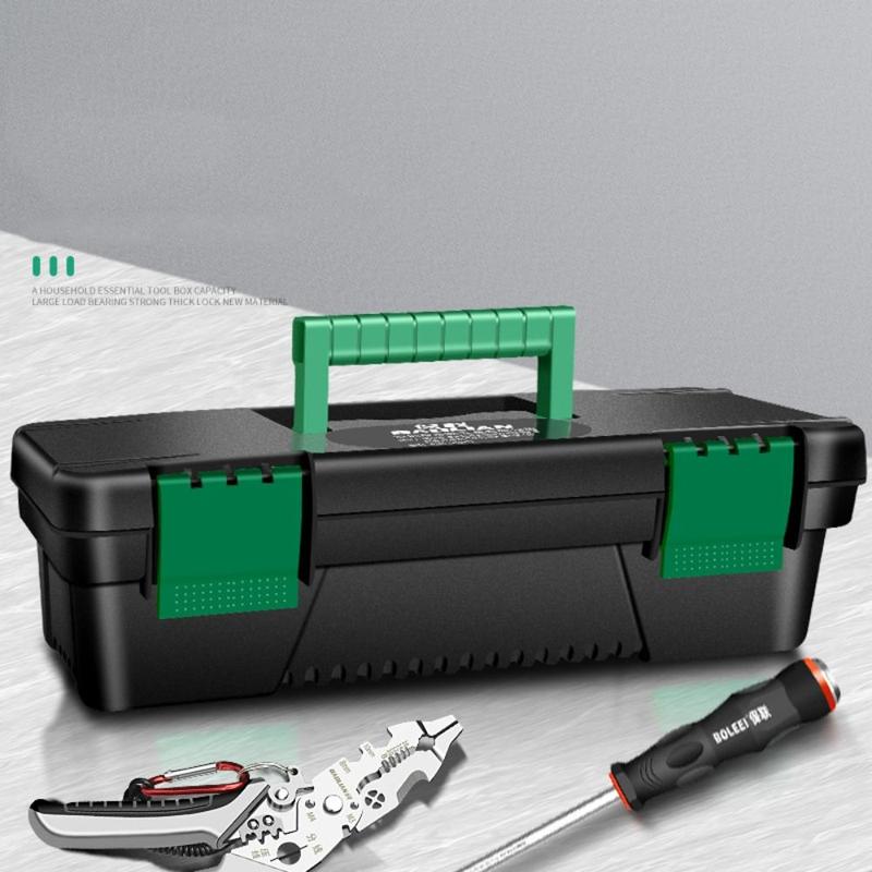 Product Introduction of Durable PP Hardware Tool Box Tool Organizer Toolbox Tool Storage Box Thickened Portable Parts Box 12