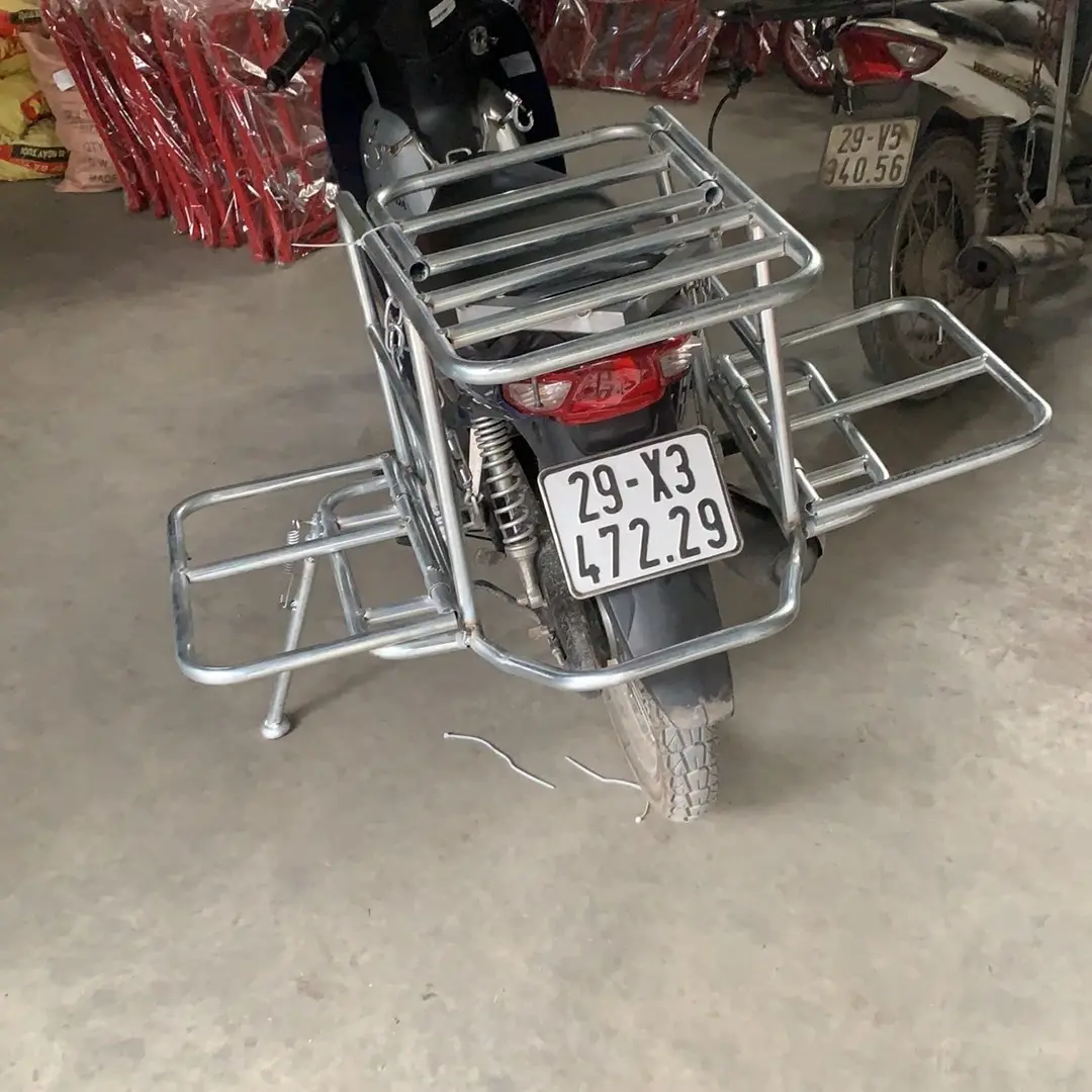 Giá xe máy chở hàng,giá 2 cánh sườn chịu tải cao,baga xe máy chở hàng.Hàng loại 1 Phụ Kiện Phụ Tùng