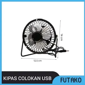 Kipas Angin USB Bahan Besi USB Fan Merek Yazuho A18 FUTAKO
