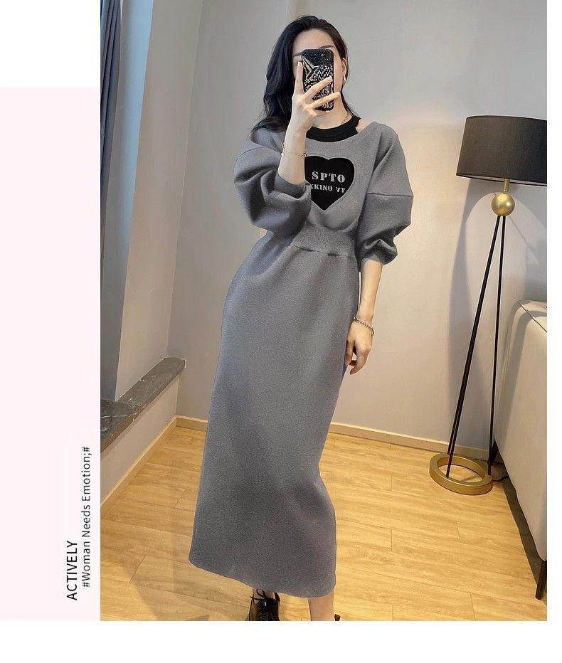 Product Introduction of Váy Len Corseted Màu Xám Độc Đáo Thiết Kế Đẹp, Dành Cho Nữ, Bộ Sưu Tập Xuân Và Mùa Thu, Hàng Mới Về 2024, Thêu Tình Yêu, Váy Giả Hai Mảnh, Xu Hướng Thời Trang, Đẹp, Trẻ Trung Dress Women Tre Màu Trắng 6