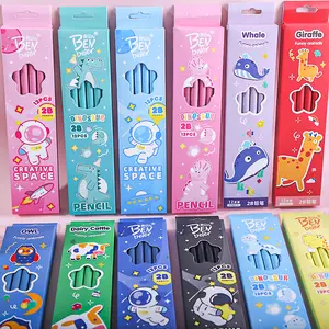 12 PCS ( 1 LUSIN ) PENSIL 2B MOTIF ASTRONOT + CAPYBARA + COLORFULL / 1 LUSIN PENSIL MOTIF LUCU RANDOM MOTIF KARTUN / 2B PENCIL CARTOON THEMED
