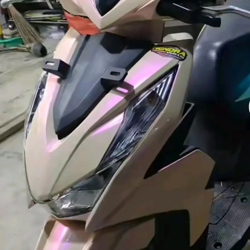 Skotlet warna cream lembayung pink 1
