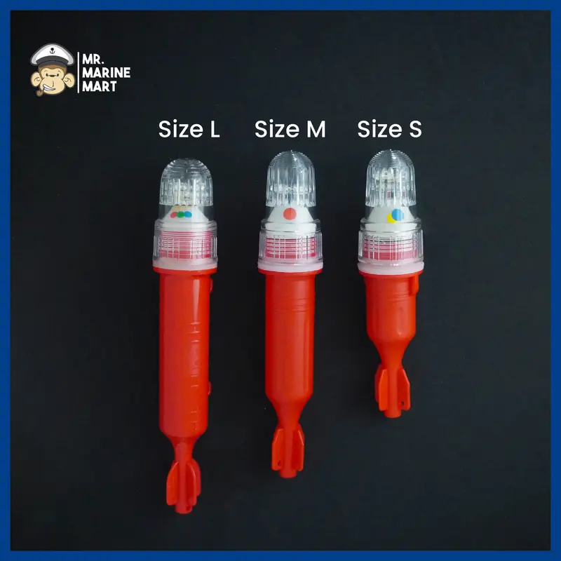 Lampu Torpedo Nelayan Dugong 3 Warna 2 Baterai  (Size L) 4