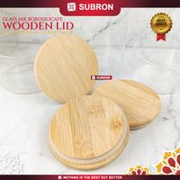 Gambar SUBRON Toples Jar Kaca Borosilicate Wooden Lid 350ml 450ml 600ml Wadah Kue Makanan Food Grade - MODEL A dari SUBRON KITCHENWARE Kab. Bandung 2 Tokopedia