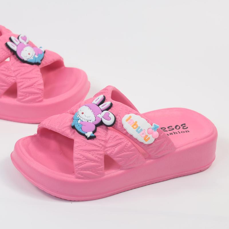 2024 New Sandal Selop anak LABUBU Viral Kekinian Bahan Karet Jelly Anti Slip Kaki Fashion 3