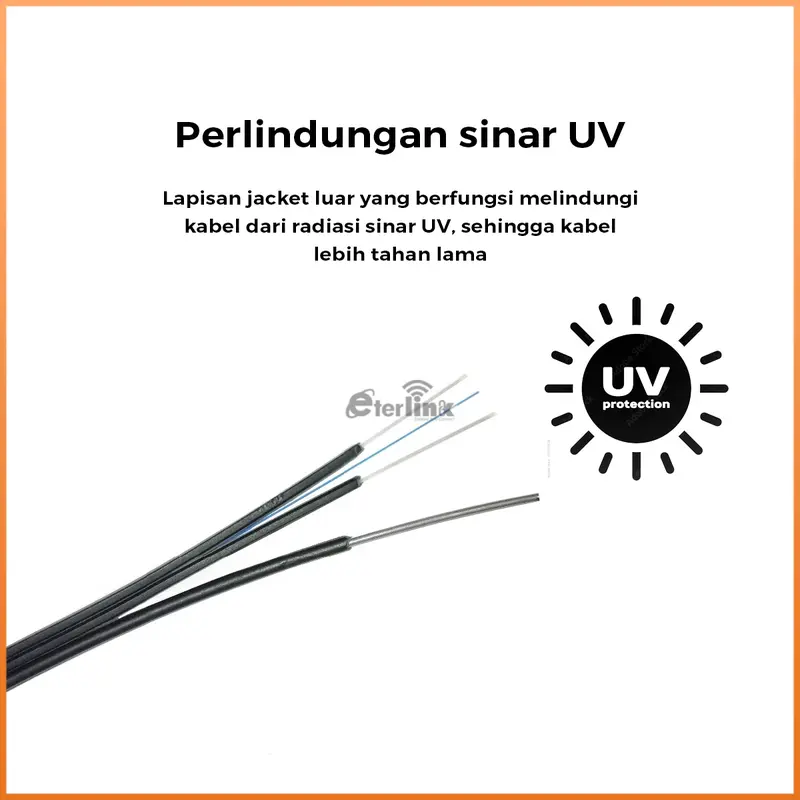 Kabel Fiber Optic Dropcore 1000M 1 core 3 seling BK fiber optik fiber  optic 4