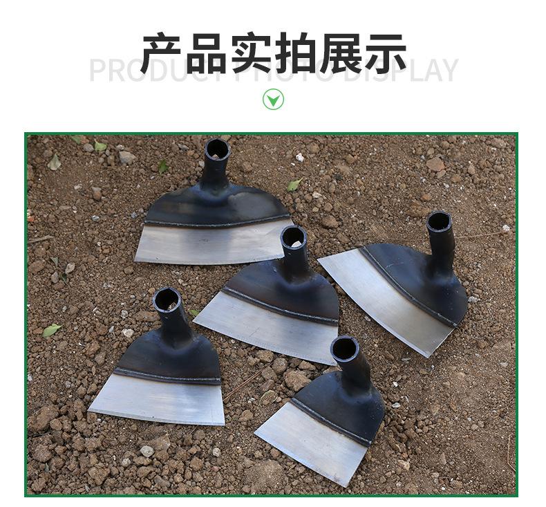 Product Introduction of [Agricultural hoe] Growing vegetables, turning the ground, weeding with long handle, digging bamboo shoots, big hoes, gardening steel hoes, wide hoes, pursed hoes, shovels and hoes 9