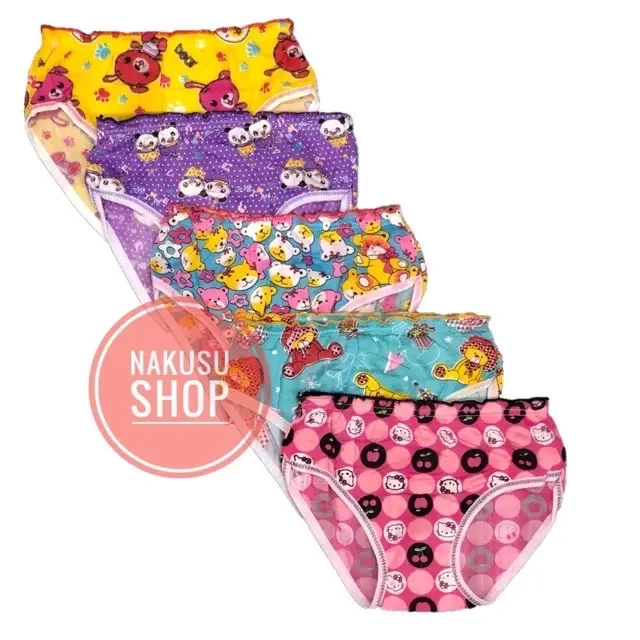 12Pieces Girl's Character Underwear Panty  3-5yrs