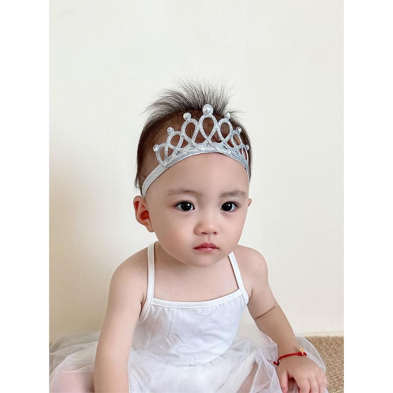 Baby Girl Glittering Crown Baby Headbands Girls Elastic Hair Bands Hair Accessories Princess Headwear 9