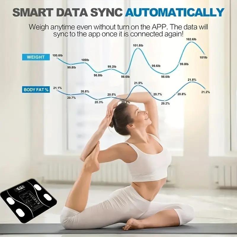 Smart Wireless Digital Body Scale without Batteries, High Precision Digital Body Fat Scale, Household Digital Body Fat Scale Fitness Equipment 3
