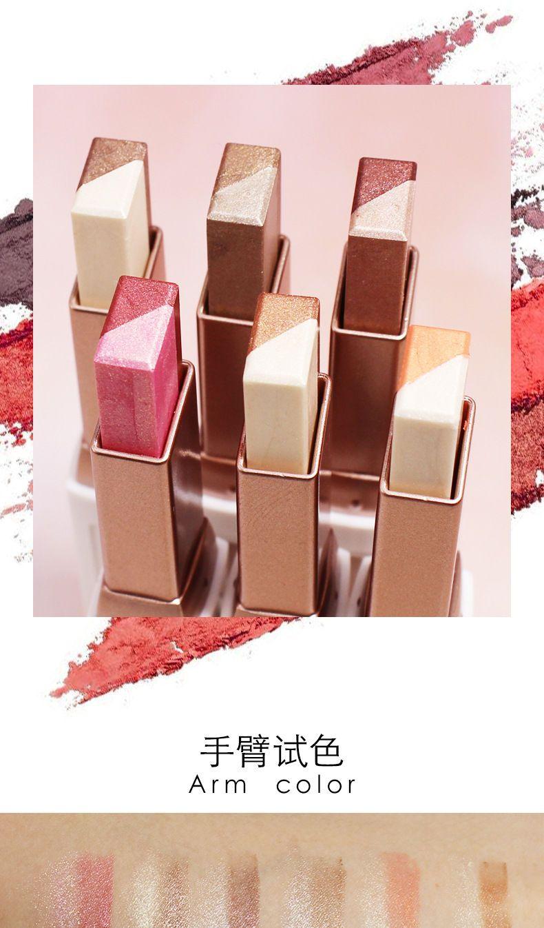 Product Introduction of Two-color eye shadow stick high light lying silkworm pen waterproof anti-sweat pearl eye shadow earth color beginner Makeup Cosmetic 3