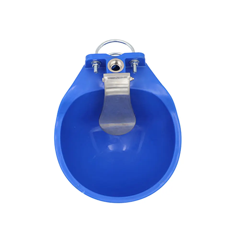 Cow Water Bowl Waterer Cattle Drinking Fountain Animal 29*11cm Blue