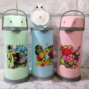 Sunflak Termos Air Panas 2 Liter & Termos Pencet Sunflak Kaca Vacuum Flask Steel Stainless Tahan 24 Jam Jumbo Tempat Teh Elegan Modern