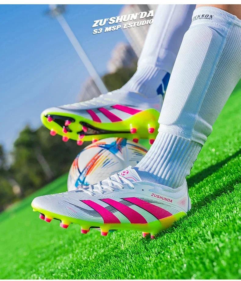 Product Introduction of Indoor Men Football Shoes Fast Society Cleats Soccer Shoes TF/FG Grass Training Football Field Boots Outdoor Sneaker Non Slip 17